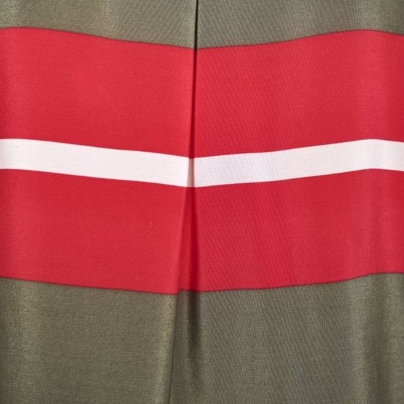 Equipment Green and Pink Striped Blouse - Picture 5 of 7